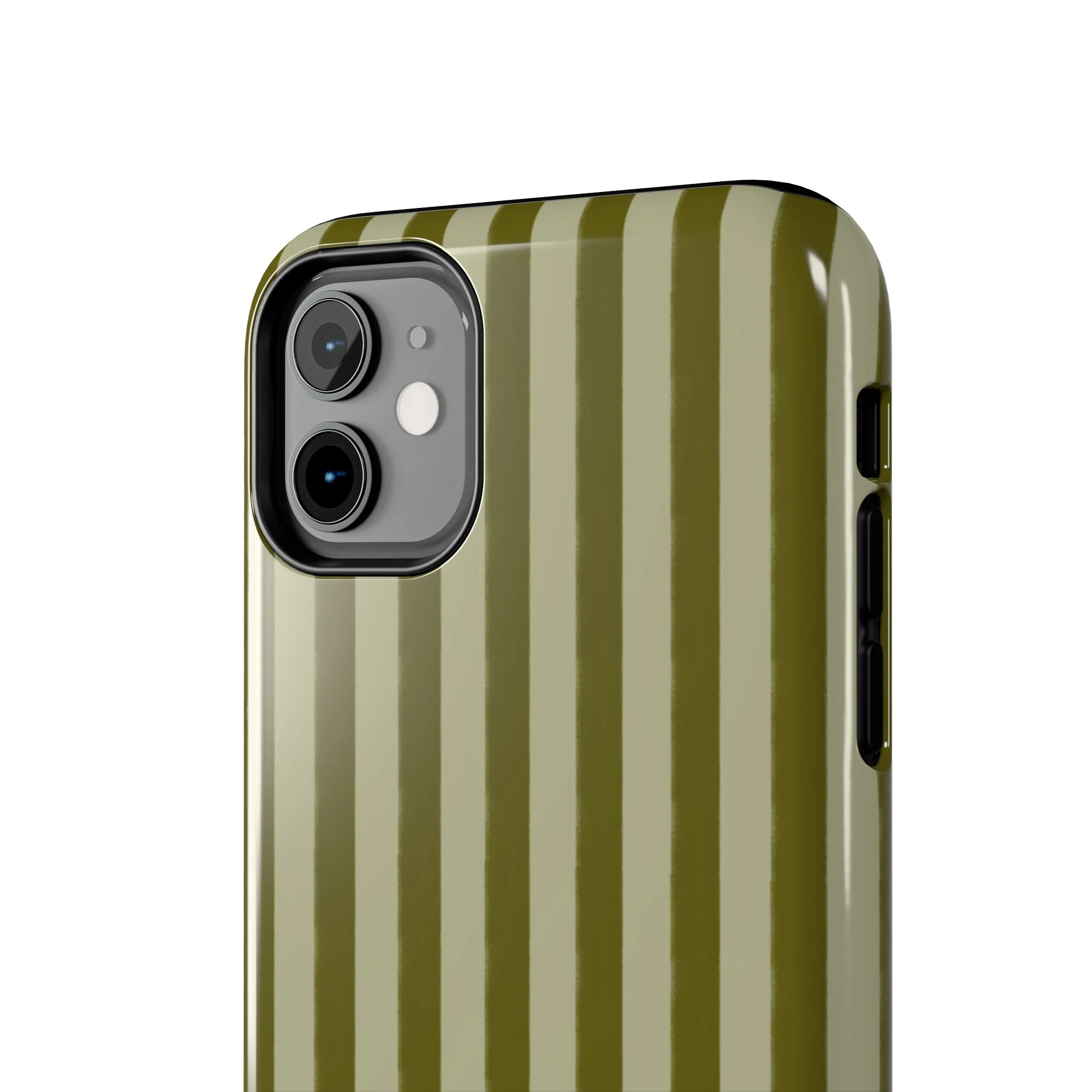 Tone on Tone Green Stripes IPhone Case - Image 46