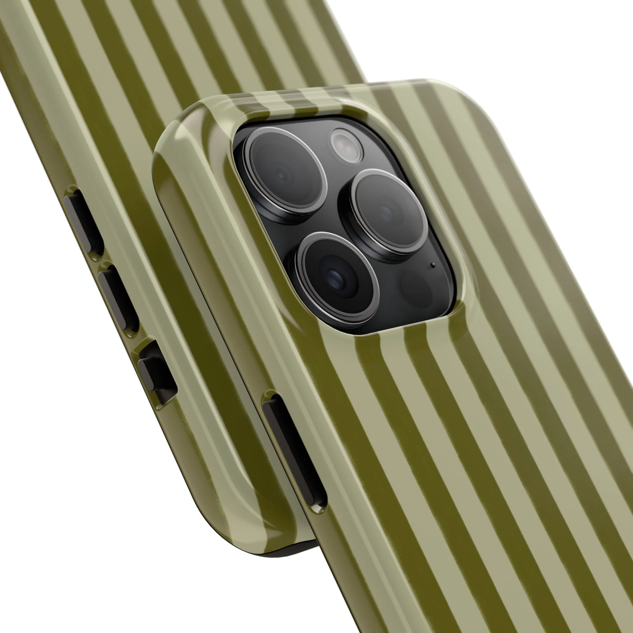 Tone on Tone Green Stripes IPhone Case - Image 84