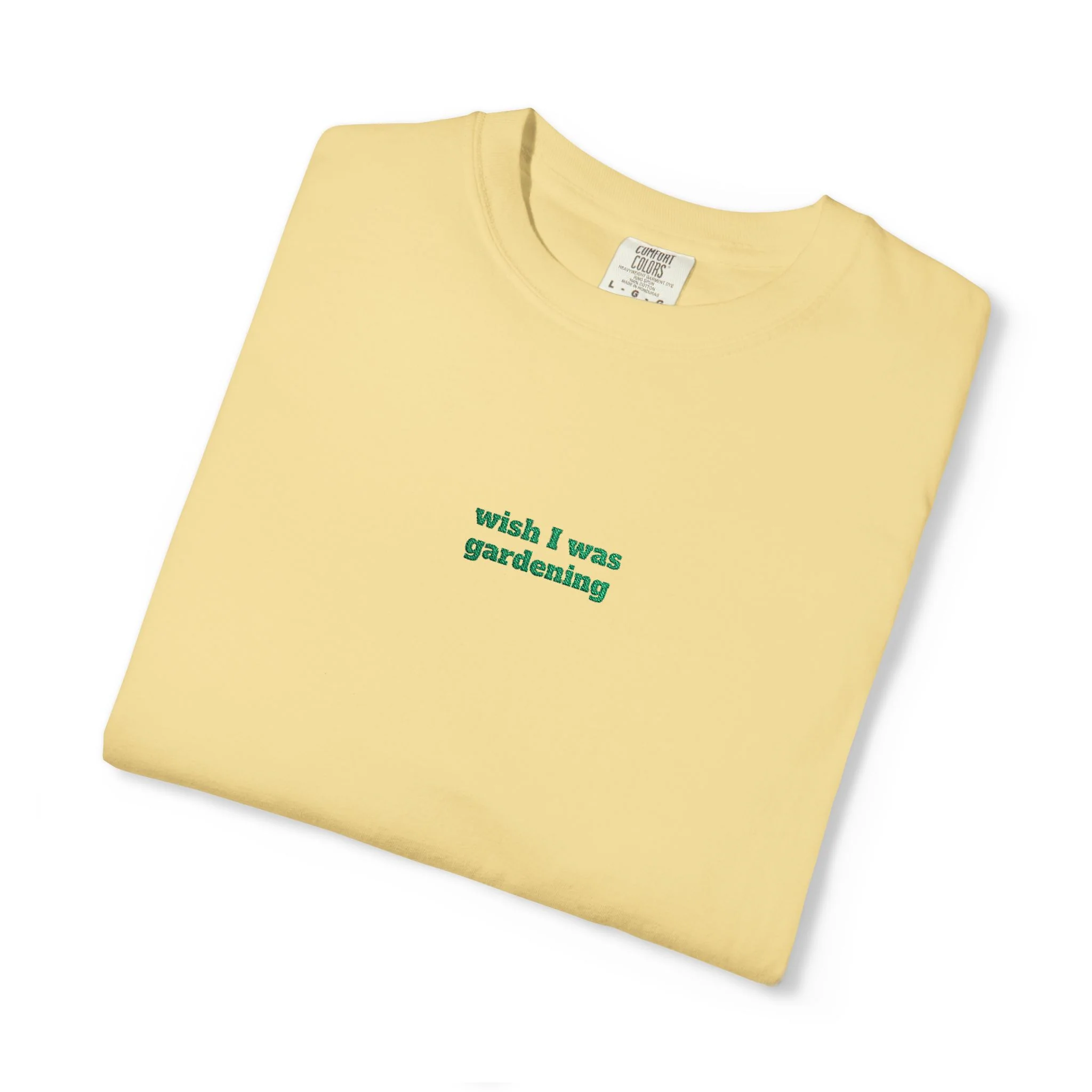 Wish I Was Gardening Embroidered Tee - Image 9