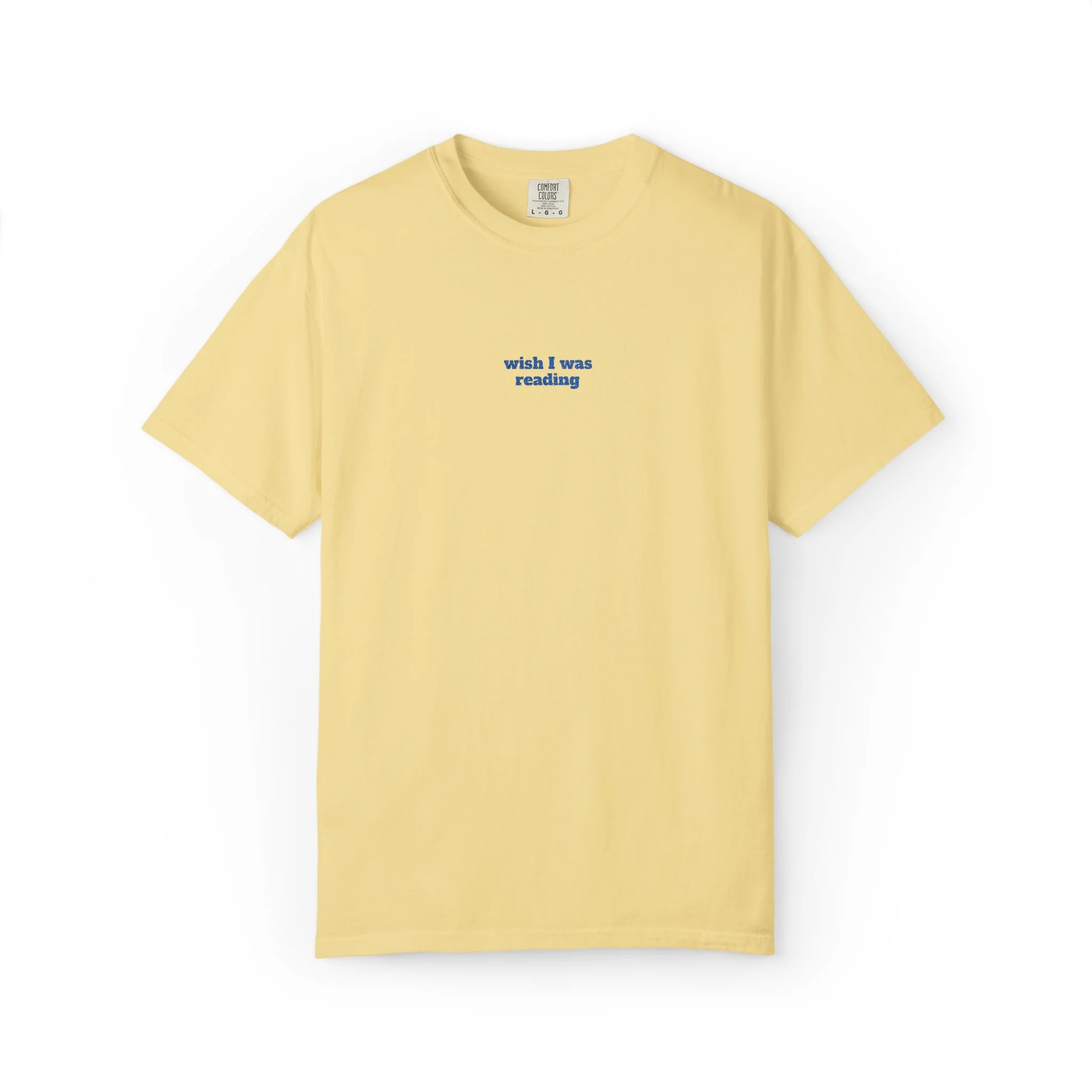Wish I Was Reading Embroidered Tee - Image 4