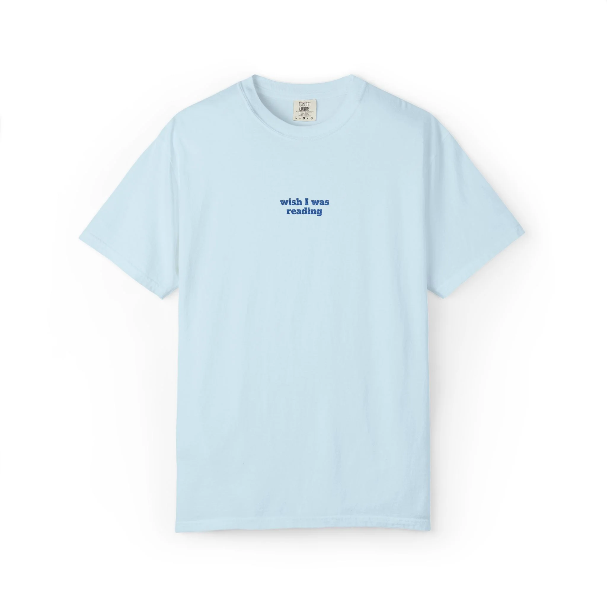 Wish I Was Reading Embroidered Tee - Image 8