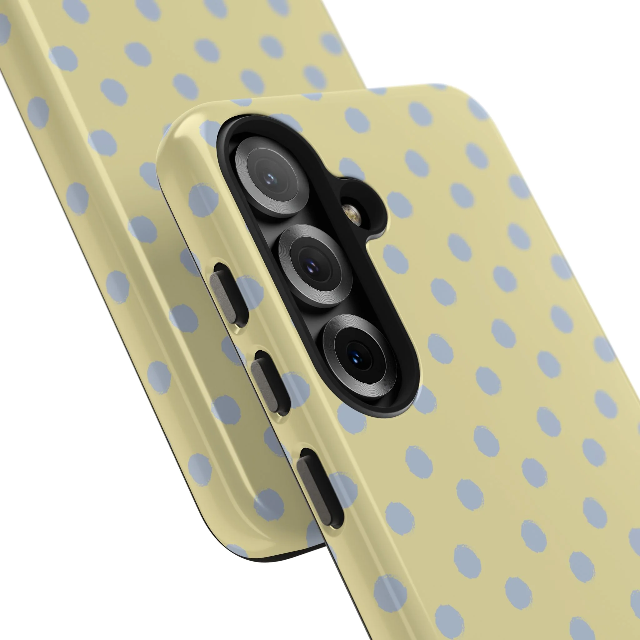 Yellow & Blue Polka Dots Phone Case - Image 102