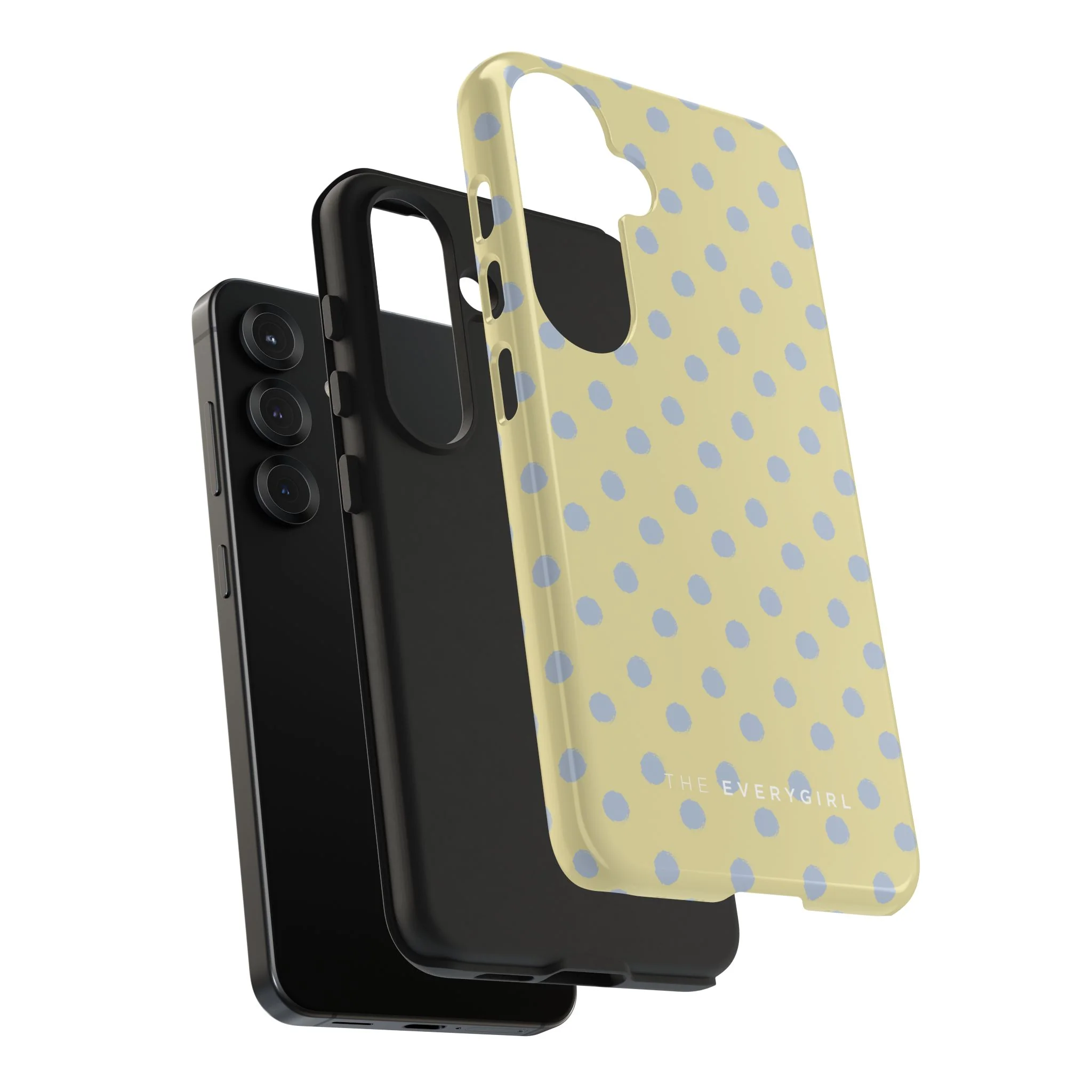 Yellow & Blue Polka Dots Phone Case - Image 103