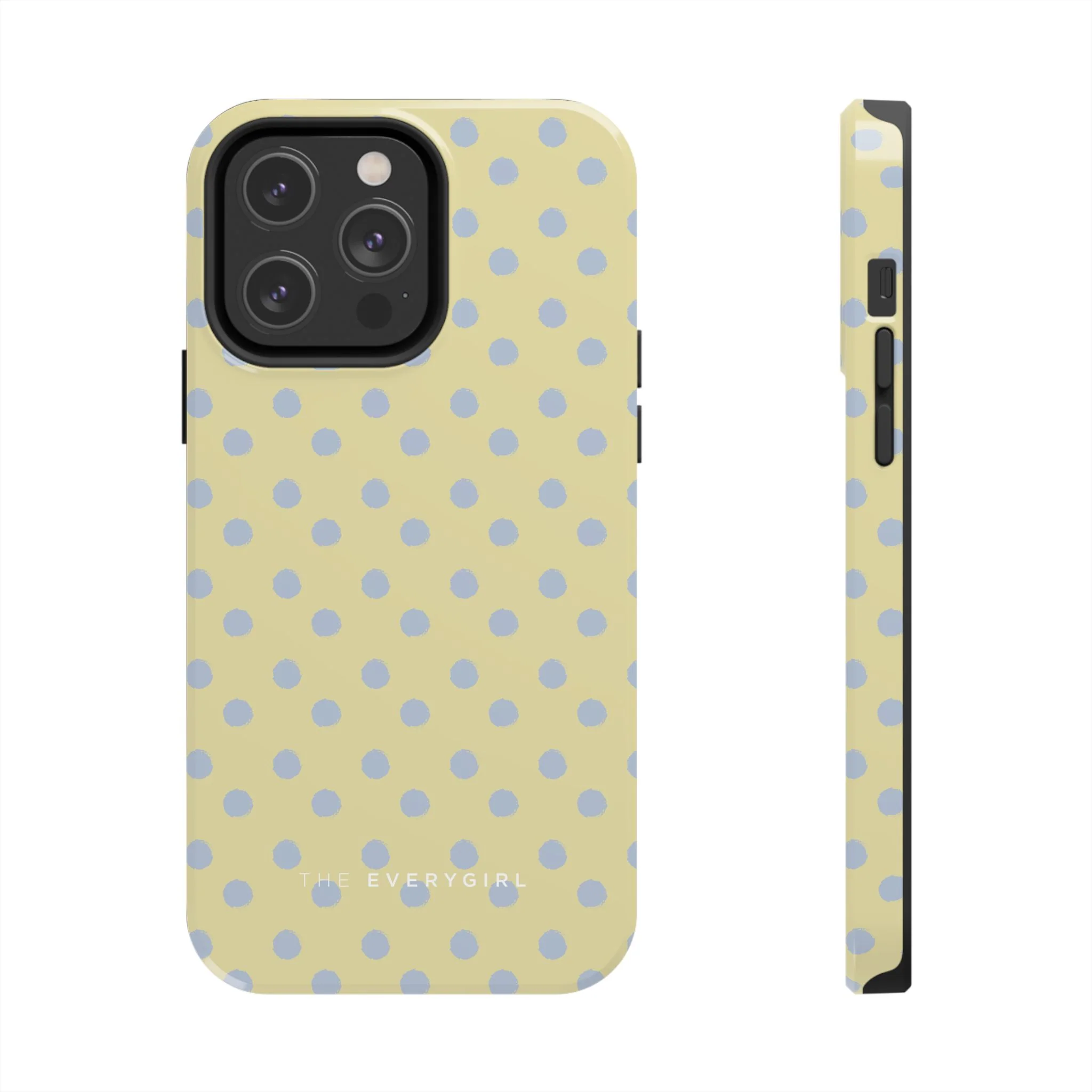 Yellow & Blue Polka Dots Phone Case - Image 14