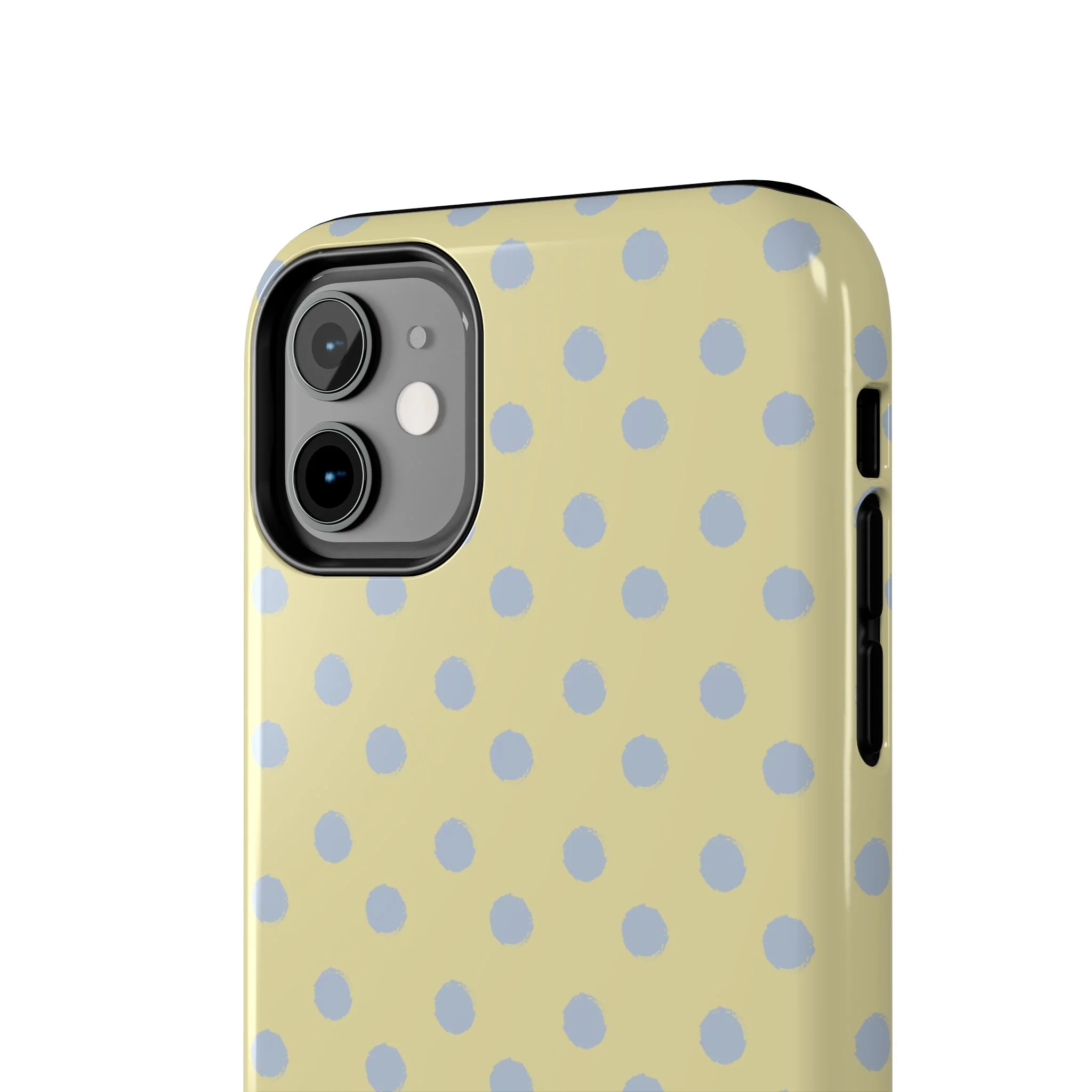 Yellow & Blue Polka Dots Phone Case - Image 35