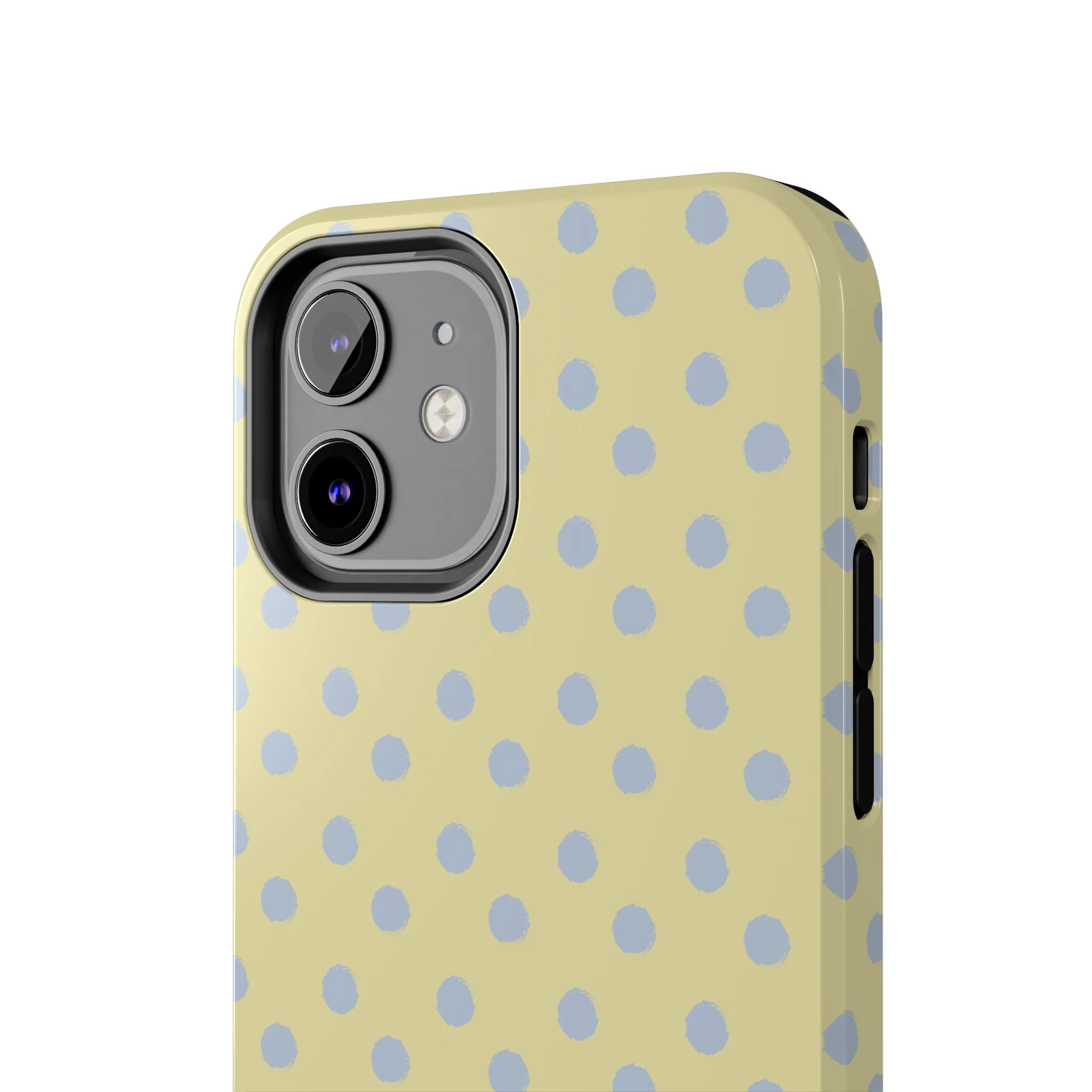 Yellow & Blue Polka Dots Phone Case - Image 44