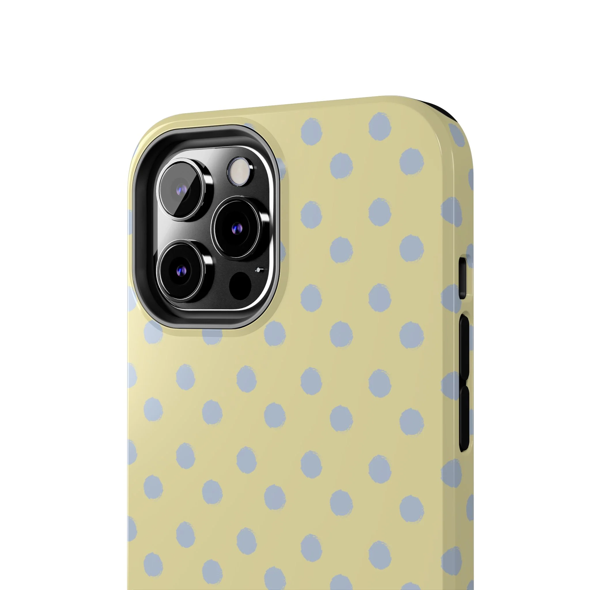 Yellow & Blue Polka Dots Phone Case - Image 53