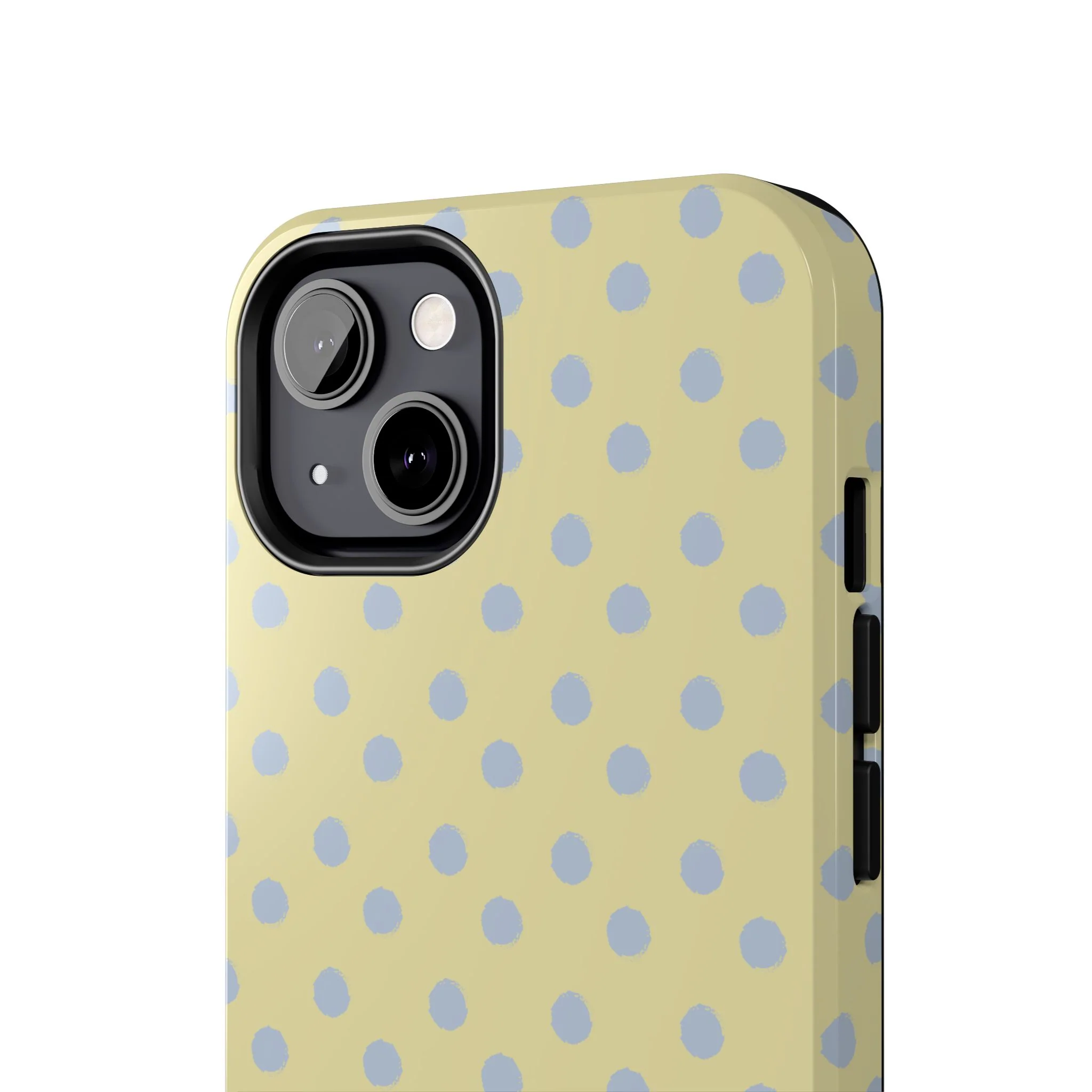 Yellow & Blue Polka Dots Phone Case - Image 56
