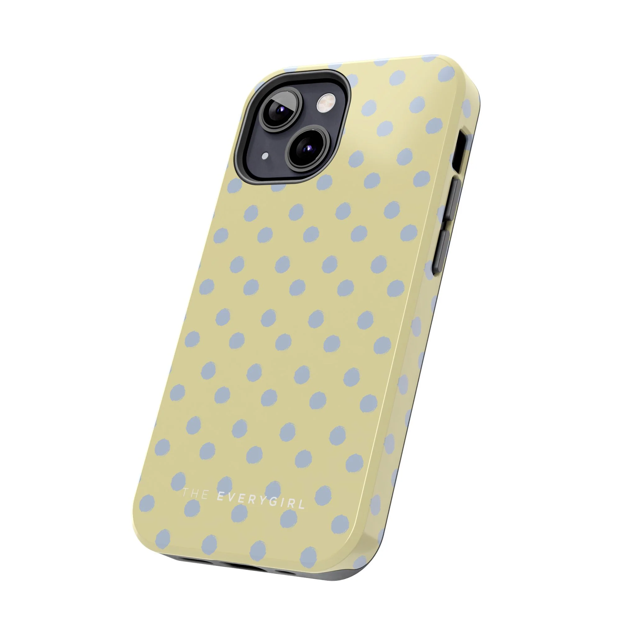 Yellow & Blue Polka Dots Phone Case - Image 58