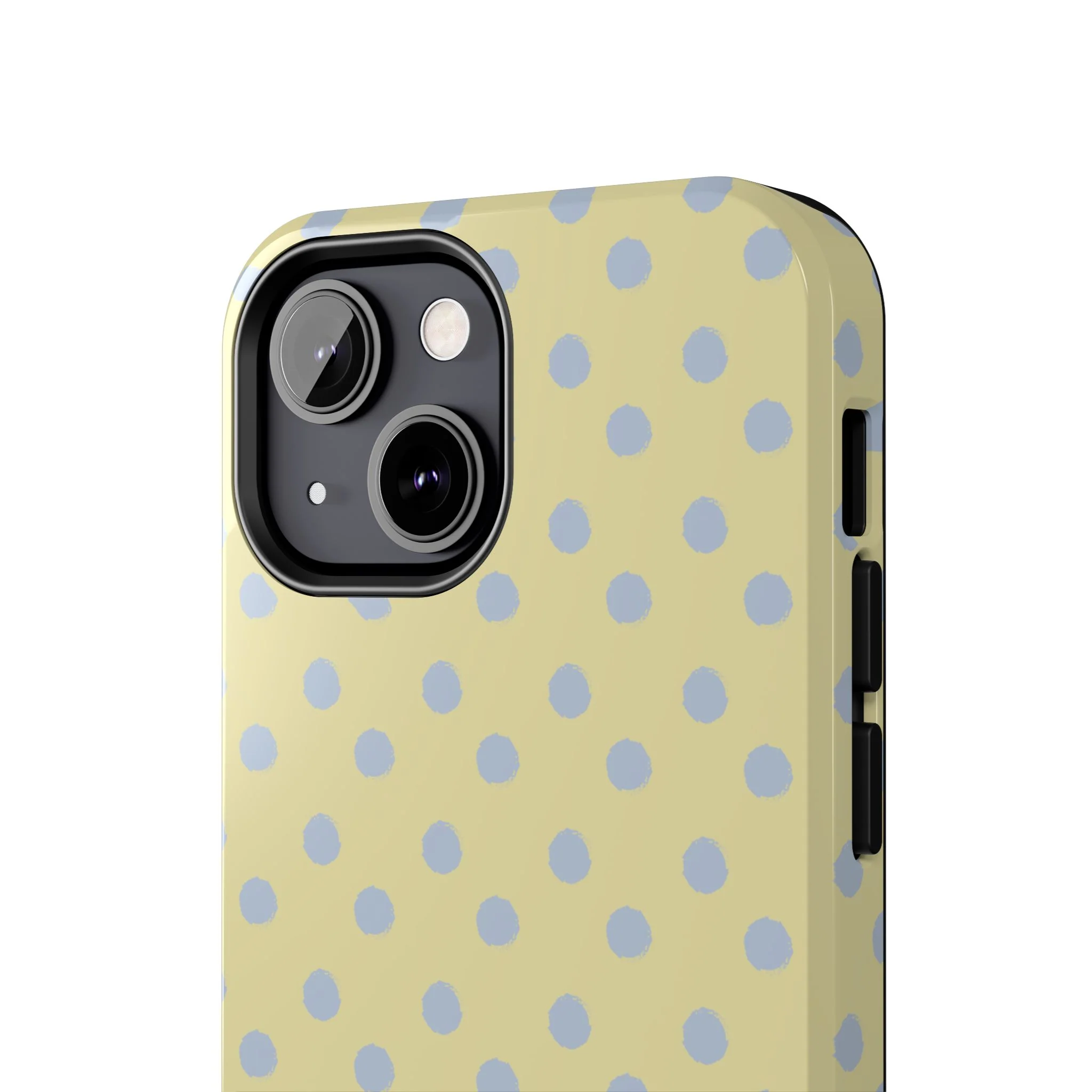 Yellow & Blue Polka Dots Phone Case - Image 59