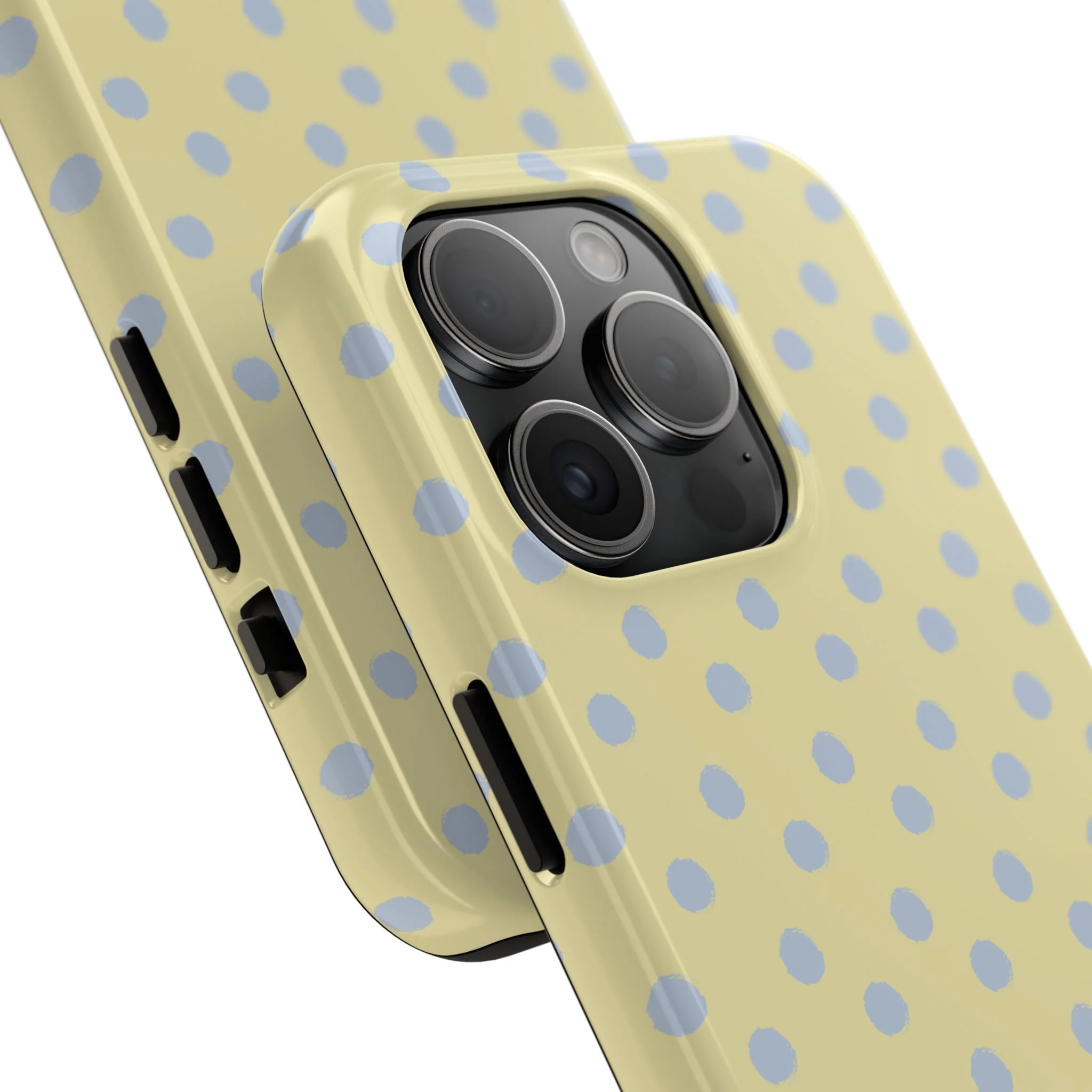 Yellow & Blue Polka Dots Phone Case - Image 73