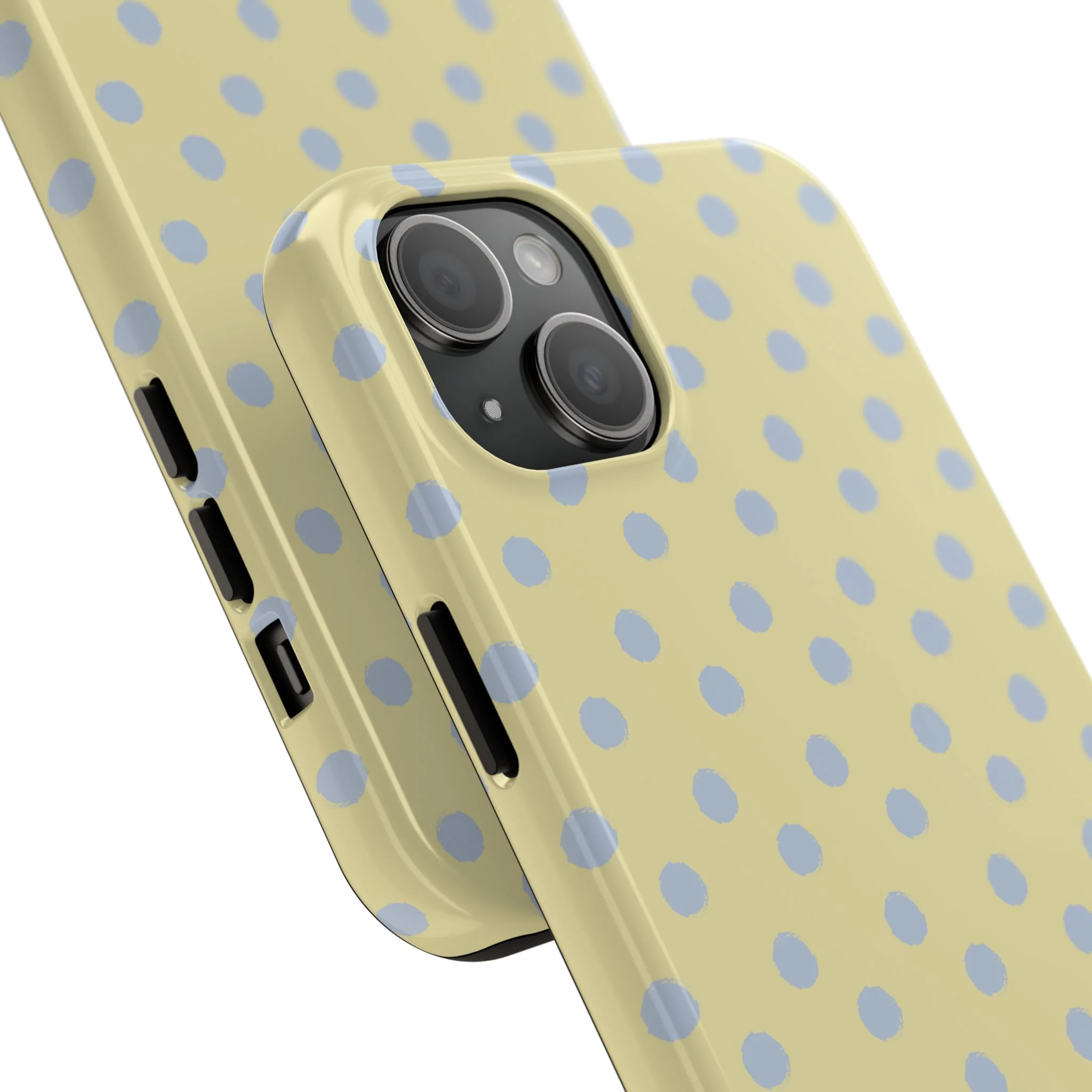 Yellow & Blue Polka Dots Phone Case - Image 76