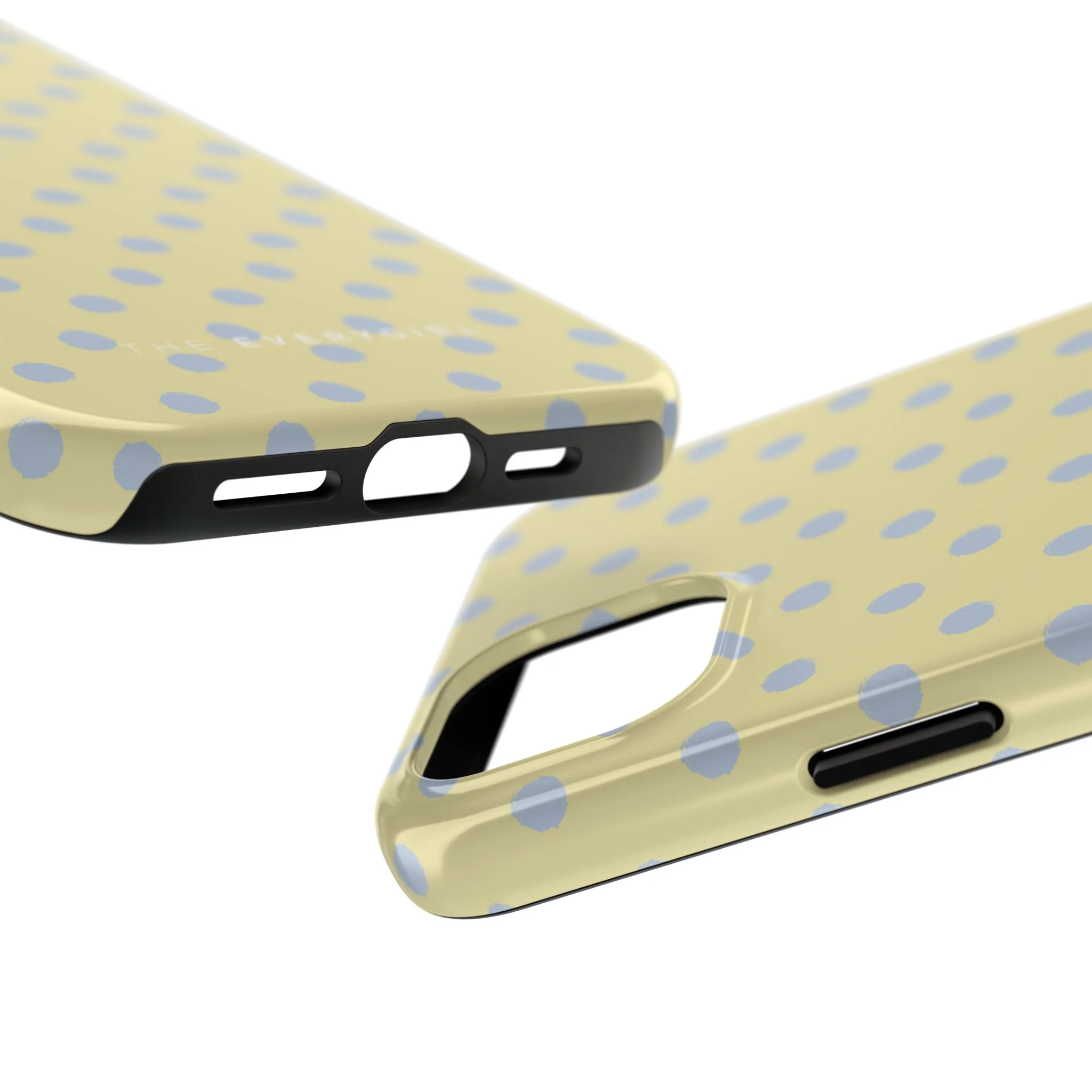 Yellow & Blue Polka Dots Phone Case - Image 77