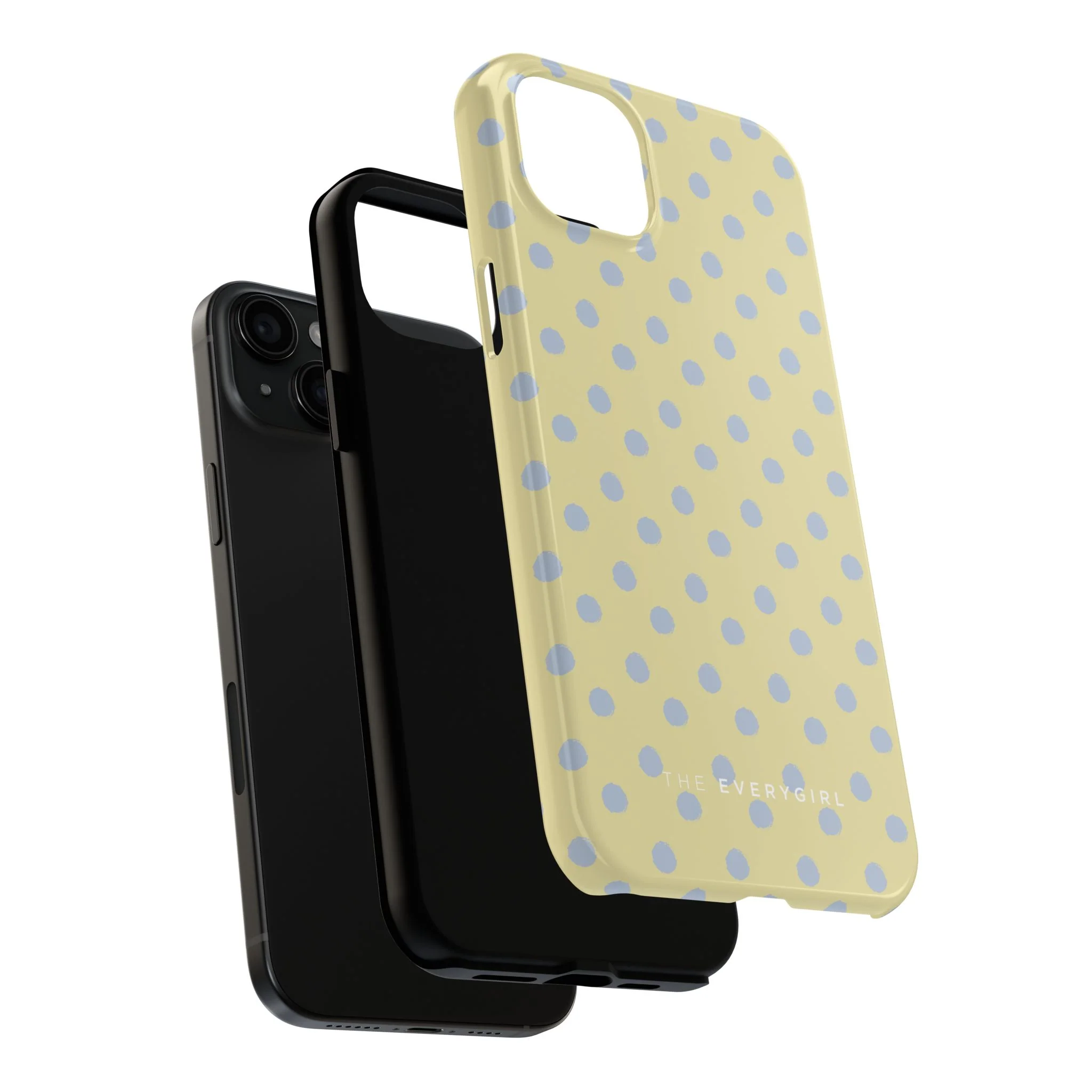 Yellow & Blue Polka Dots Phone Case - Image 78
