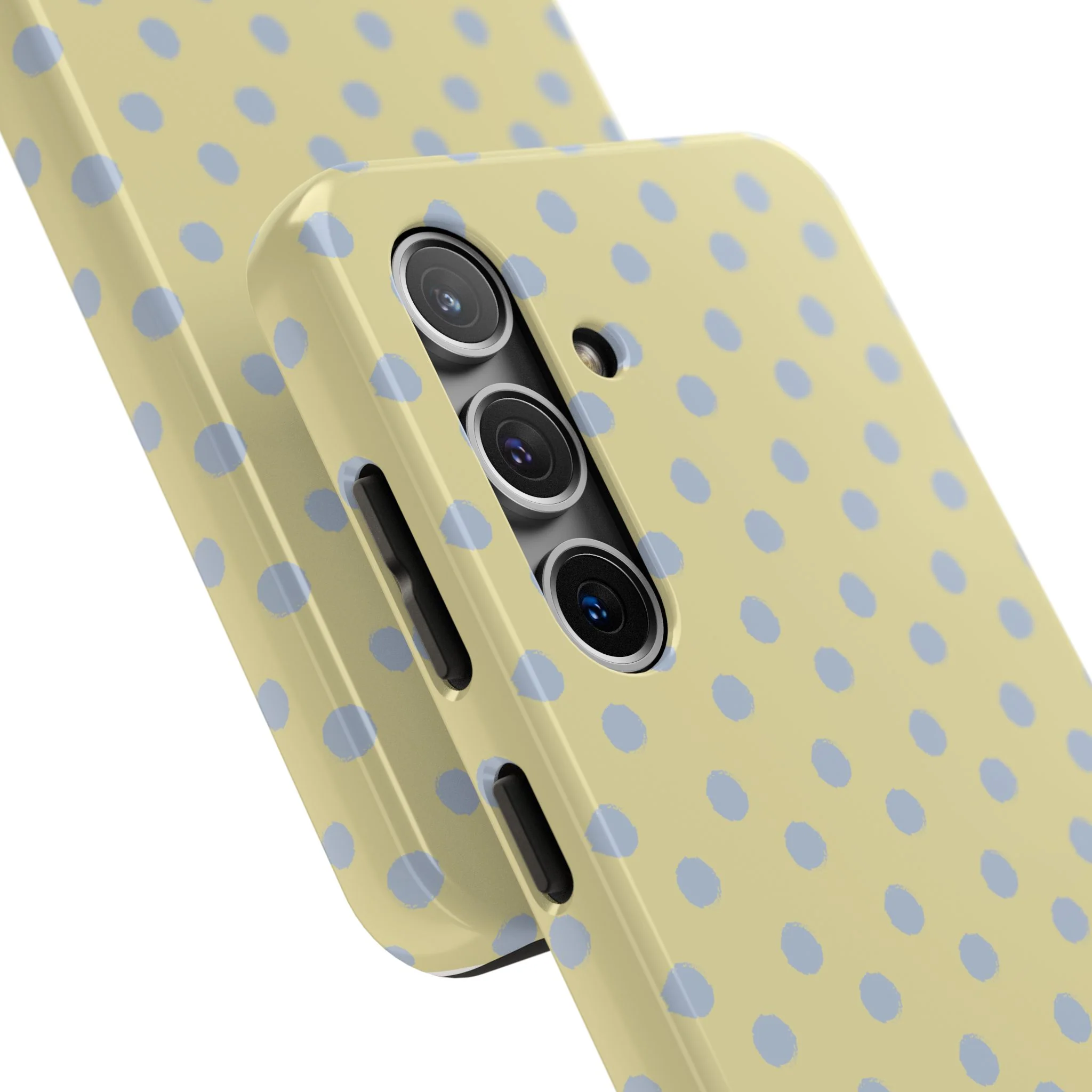 Yellow & Blue Polka Dots Phone Case - Image 82