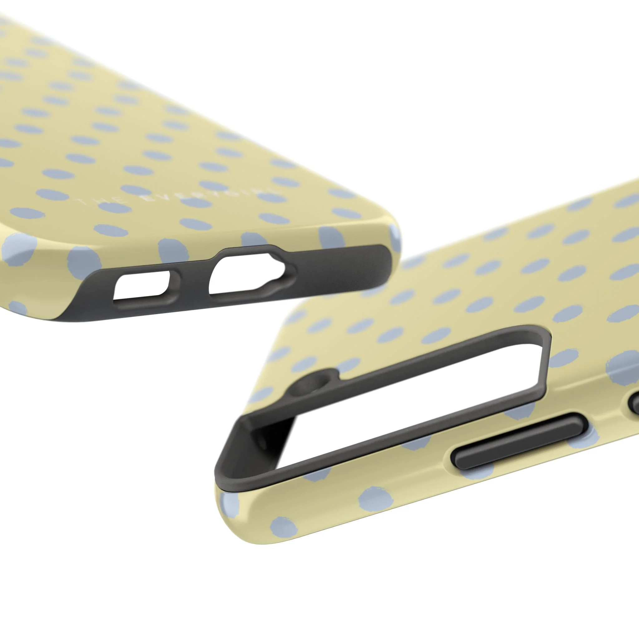 Yellow & Blue Polka Dots Phone Case - Image 89
