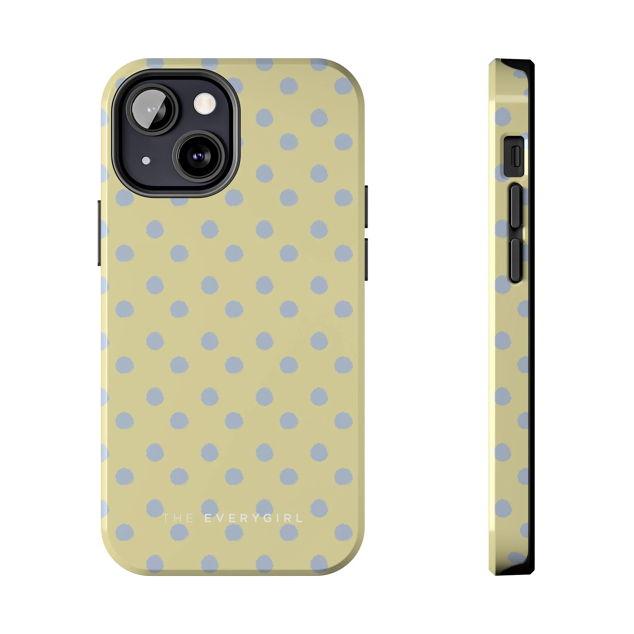 Yellow & Blue Polka Dots Phone Case - Image 9