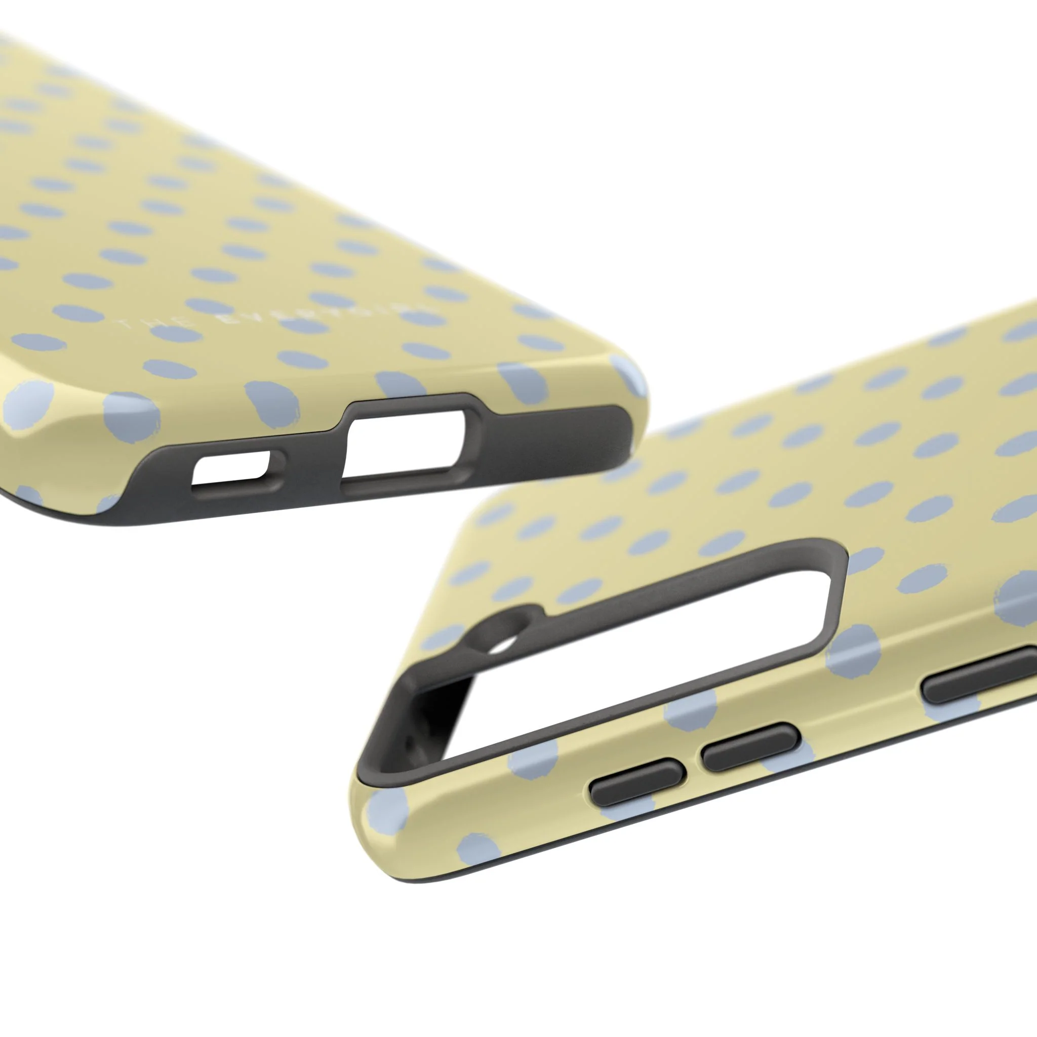 Yellow & Blue Polka Dots Phone Case - Image 92