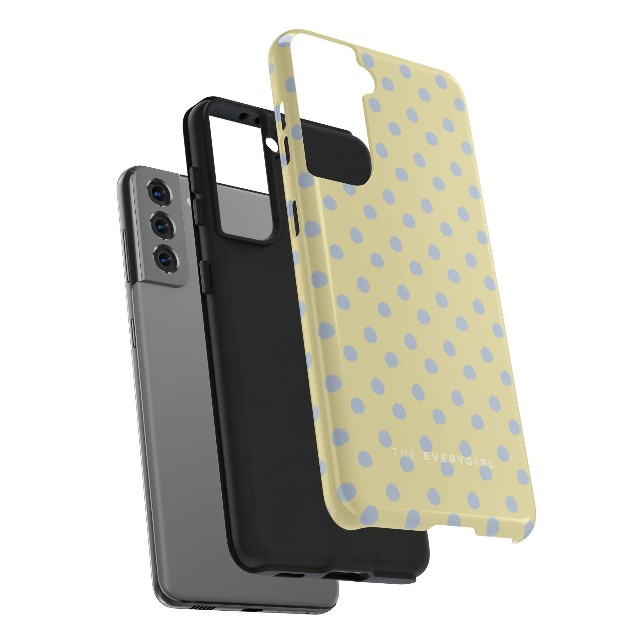 Yellow & Blue Polka Dots Phone Case - Image 93