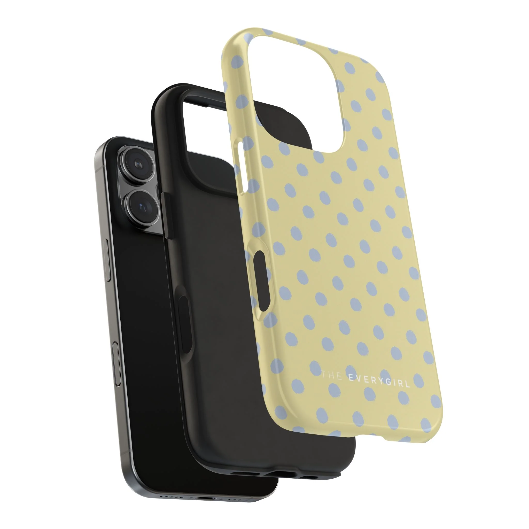 Yellow & Blue Polka Dots Phone Case - Image 95