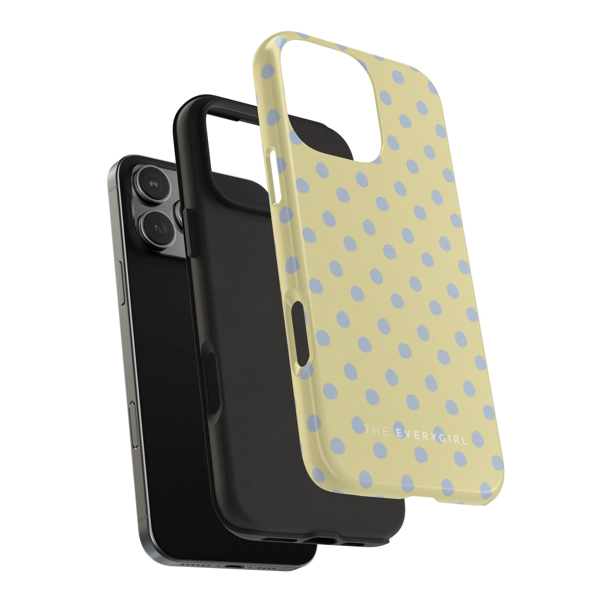 Yellow & Blue Polka Dots Phone Case - Image 97