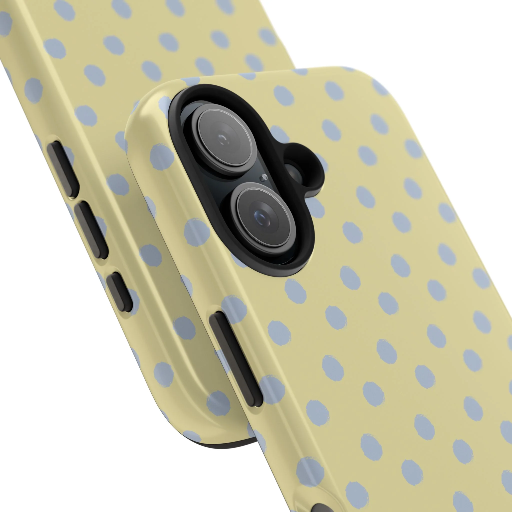 Yellow & Blue Polka Dots Phone Case - Image 98