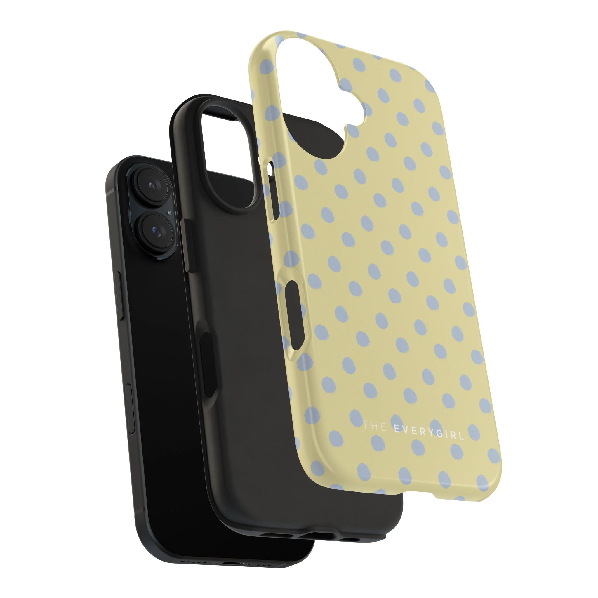 Yellow & Blue Polka Dots Phone Case - Image 99